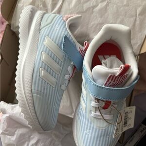 adidas Kids Light Blue and White Sneakers size 11
